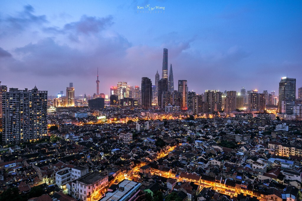 繁华背后 - 色彩, 上海, 尼康, 城市, 建筑, 广角, 长