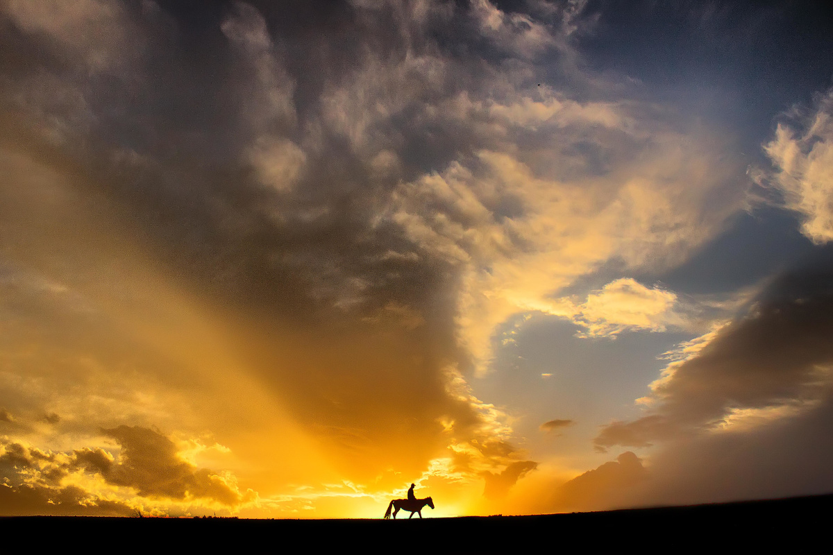 夕阳映草原 - 旅行, 光影, 色彩, 佳能, 新疆 - SaS