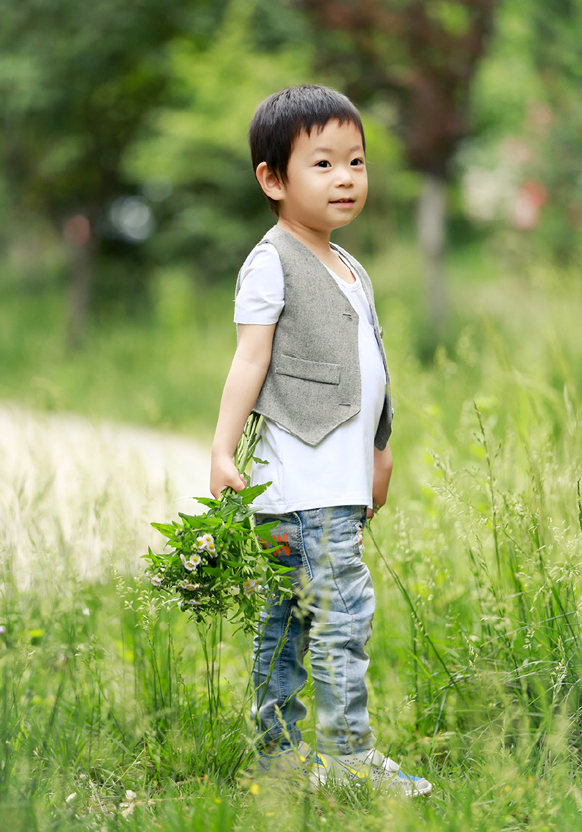 外景小清新 - 济南泡泡鱼儿童摄影