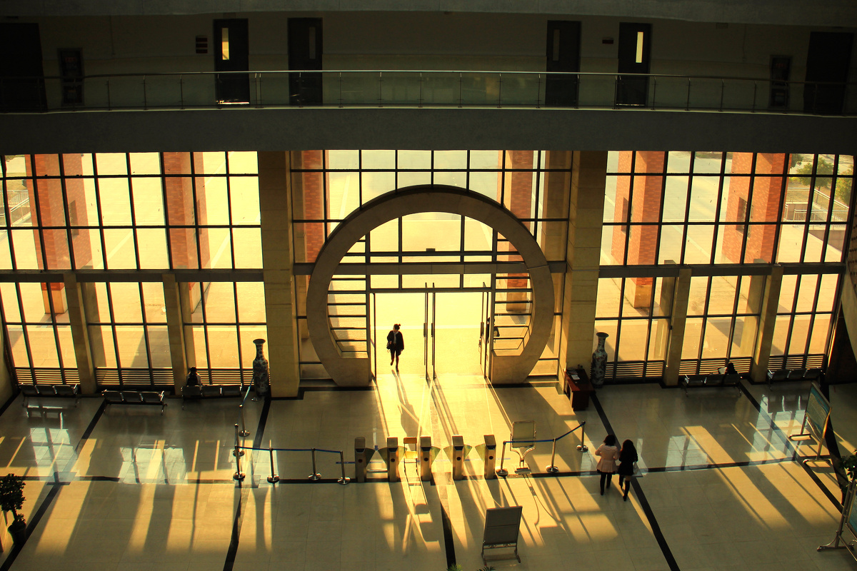 逸夫图书馆 - 建筑, 色彩, 佳能 - 小黑想做摄影师