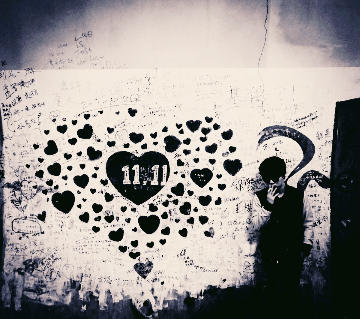 为什么你总是背着我爱别人 - 人像, 街拍, 黑白