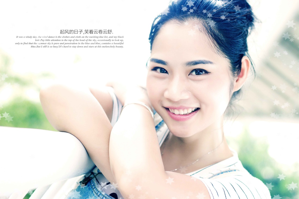 起风的日子-笑看云卷云舒。 - 人像, 50mm, 小清