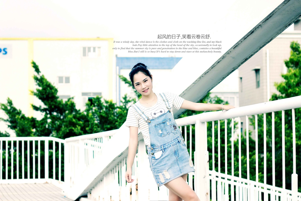 起风的日子-笑看云卷云舒。 - 人像, 50mm, 小清