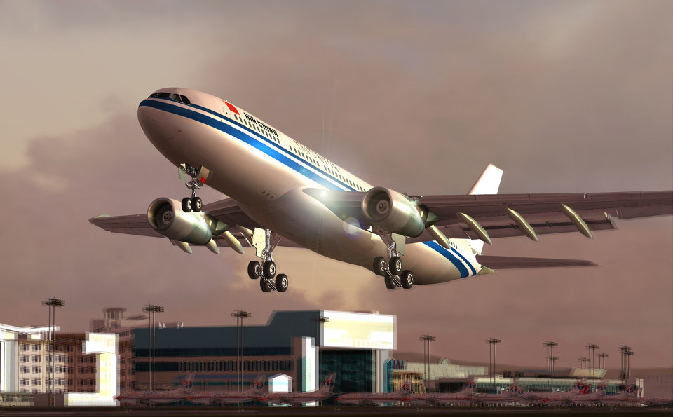 fsx中开发的昆明机场地景