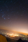 城市上的星轨