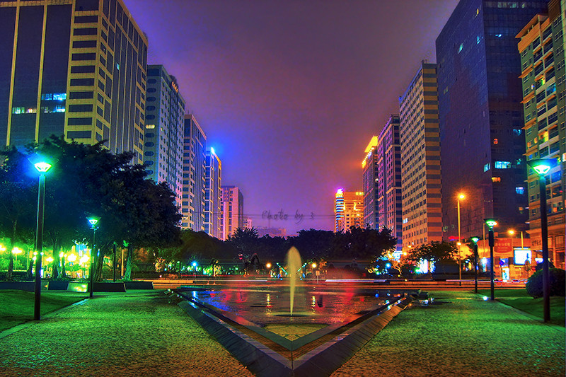 澳门皇朝广场 - 夜景, 澳门, HDR - 亚三