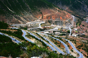 山脚下的路