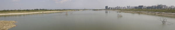 西安浐灞全景图
