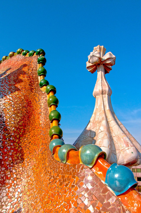 巴特罗之家 天台 - 高迪-巴特罗之家与米拉公寓 - huaguozicai - 建筑 城市 空间 - 图虫摄影网