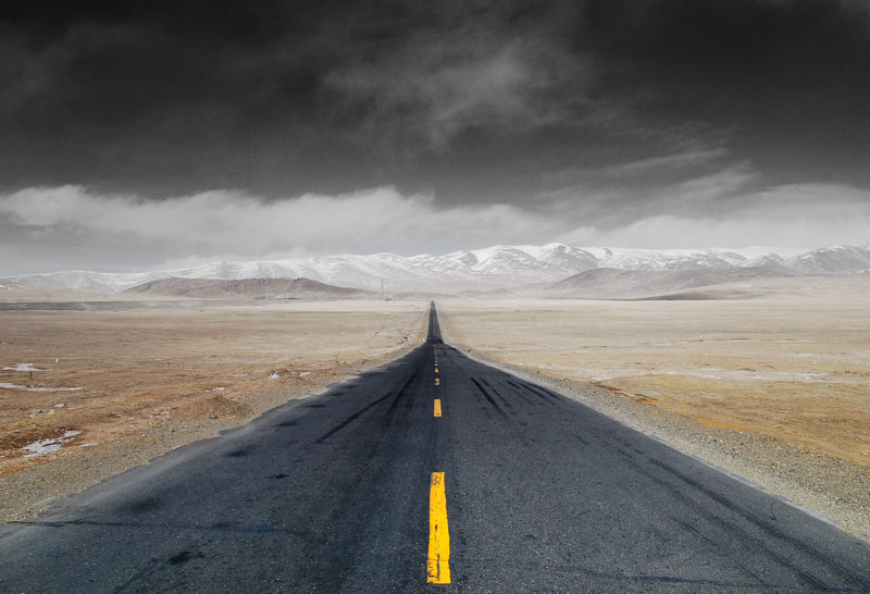 109国道 - 109国道, 青藏线, 西藏, 青海, 徒步, 搭车, 拉萨, 布达拉宫, 唐古拉 - 从青海至西藏,徒步,11年早春 - 米青示申分裂 - 在路上 - 图虫摄影网