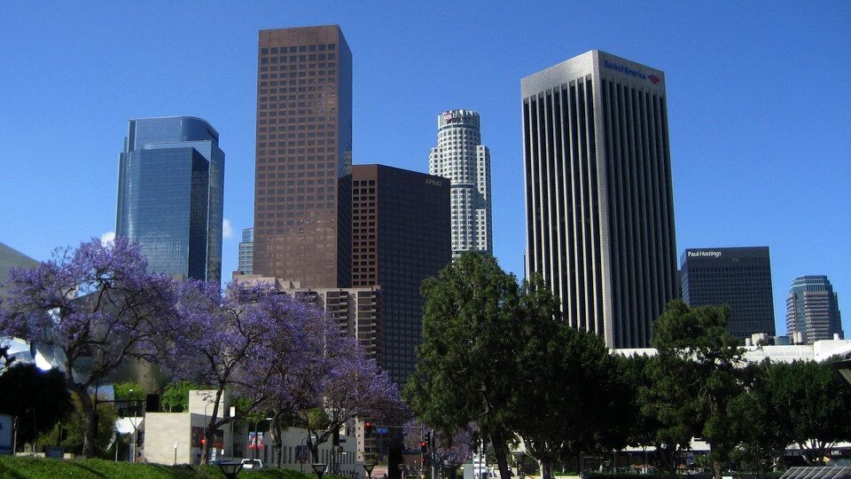 远眺洛杉矶+-+美国西海岸明珠城市