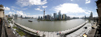 Shanghai Lujiazui panaroma before typhoon