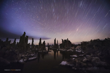 star night in mono lake
