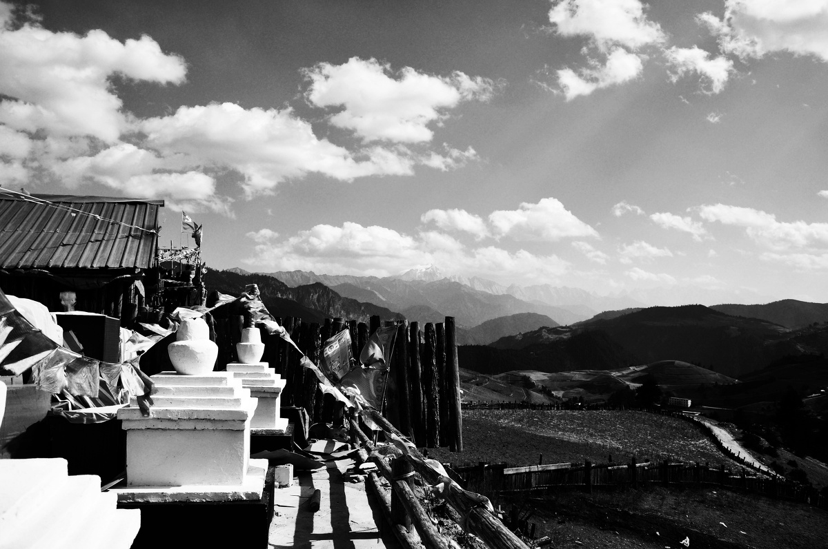 云南黑白独立摄影作品 - 黑白, 风光, 光影 - 王文