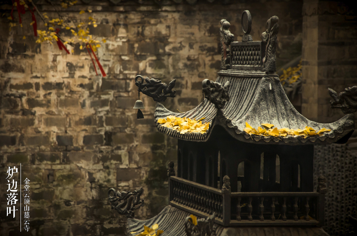 金堂云顶寺 秋色 - 银杏, 寺庙, 秋天, 秋色, 佛教