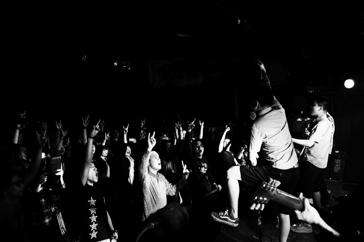 瘢痕体质乐队 - 摇滚舞台摄影, 瘢痕体质乐队, 黑