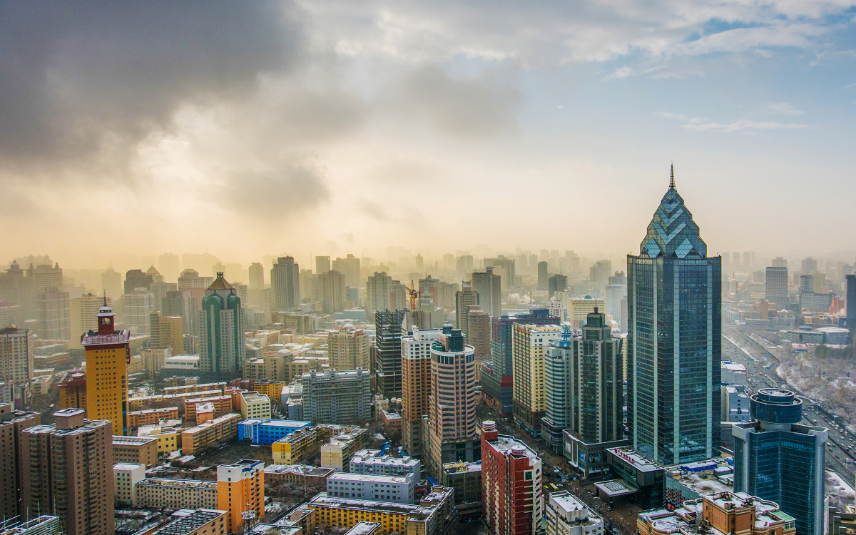 天山区晨曲 - 城市风光, 尼康, 新疆, 乌鲁木齐 -