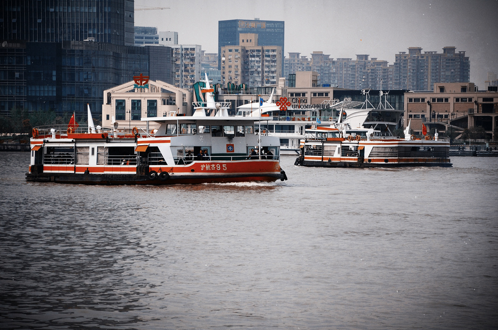 轮渡 - 外滩, 轮渡, 摆渡船, 明心 - 明心 - 图虫摄影网