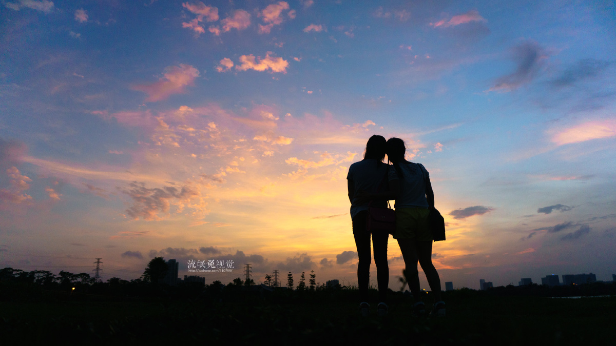 黄昏下的青春 - 人像, 色彩, 广州, 逆光, 剪影, 海