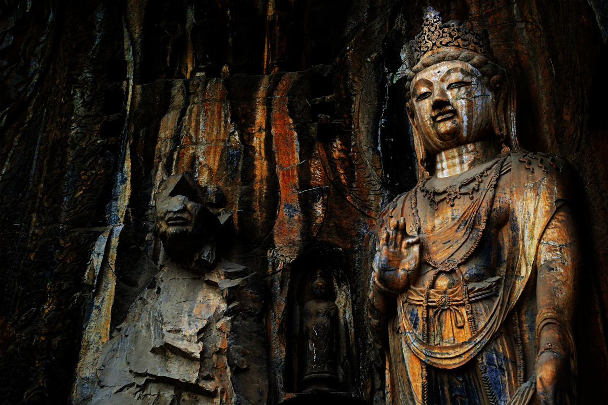 四大石窟-龙门石窟 - 风光, 石窟, 石刻艺术, 世界