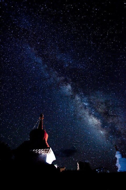 纳木错-银河西藏纳木错的夜空