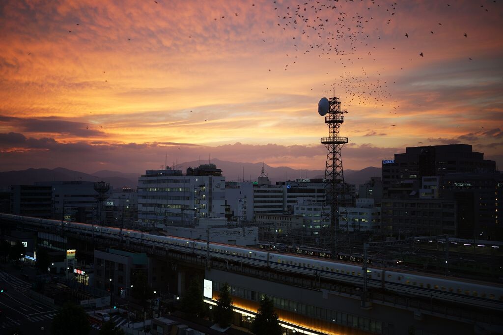 夕阳下的京都站 - 色彩, 日本, 夕阳, 旅行 - Zhou