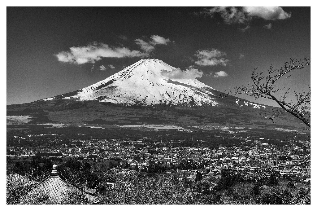 富士山 - 黑白, 风光, 尼康, 《摄影旅游》7月月赛:某