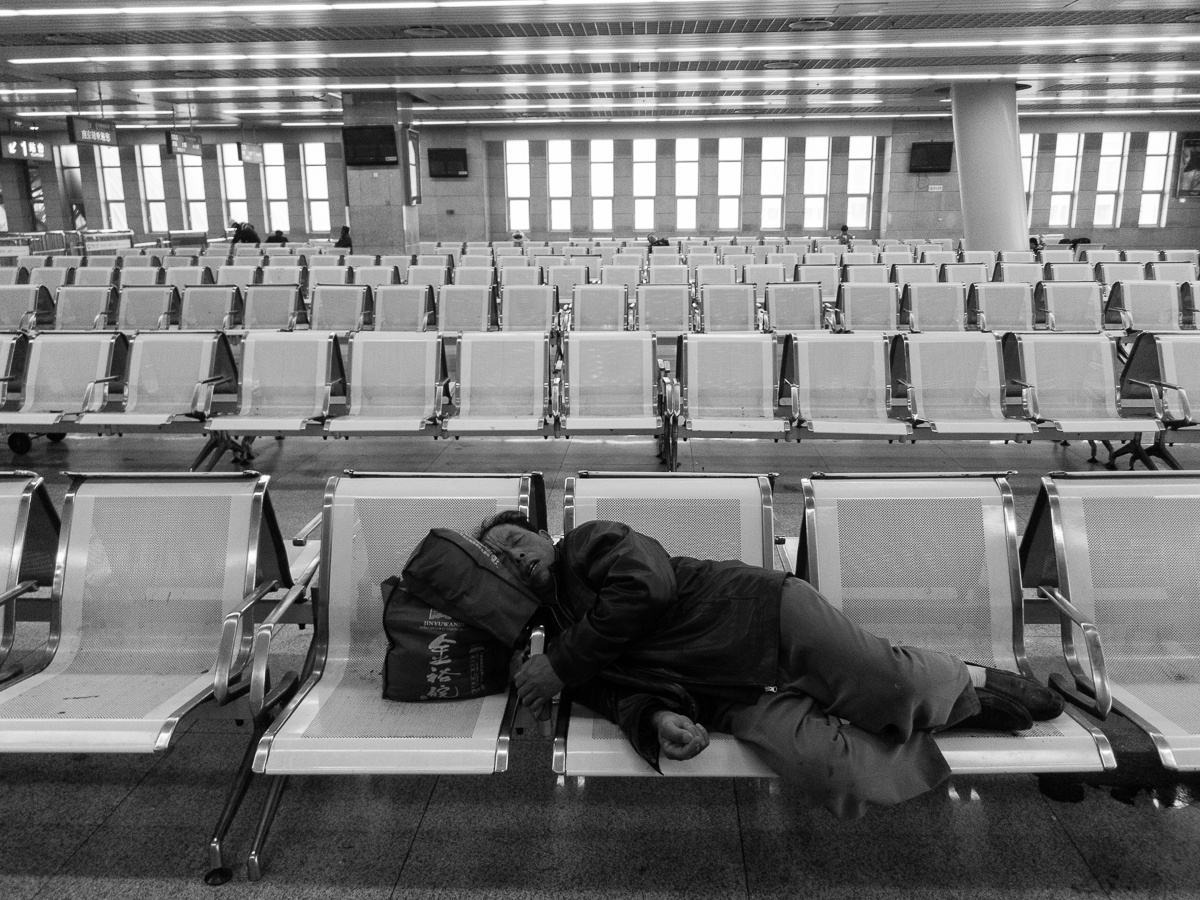 清晨的南京火车站 - 火车站, 南京, 街头, 卡片机