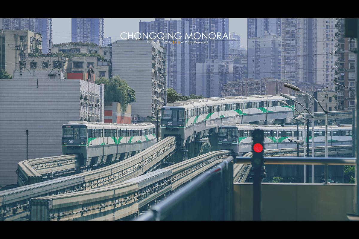 夏日光影 - 重庆, 城市, 单轨, 夏天 - 哆叔