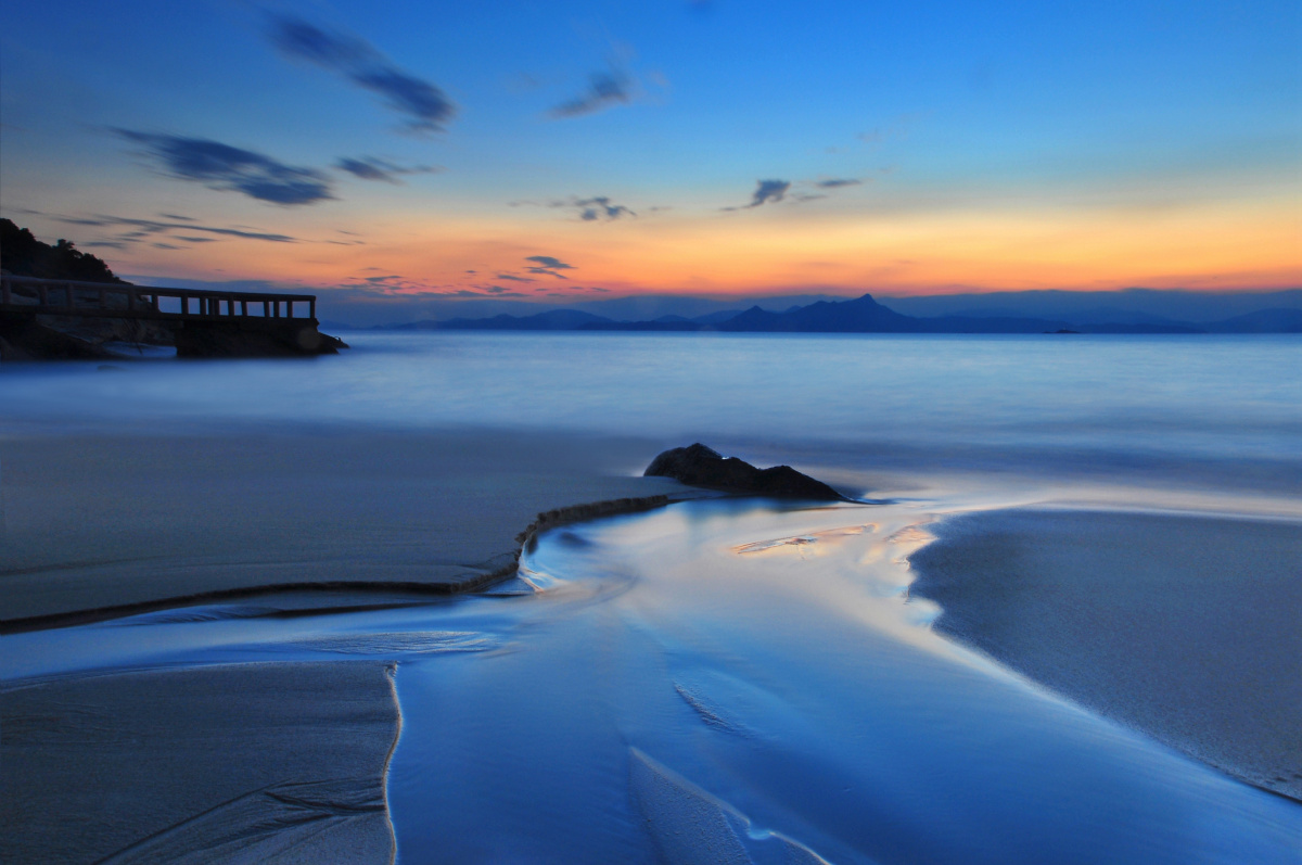 不积小流何以成江海 - 长曝光, 海, 深圳 - Houston侯斯顿- - 图虫摄影网