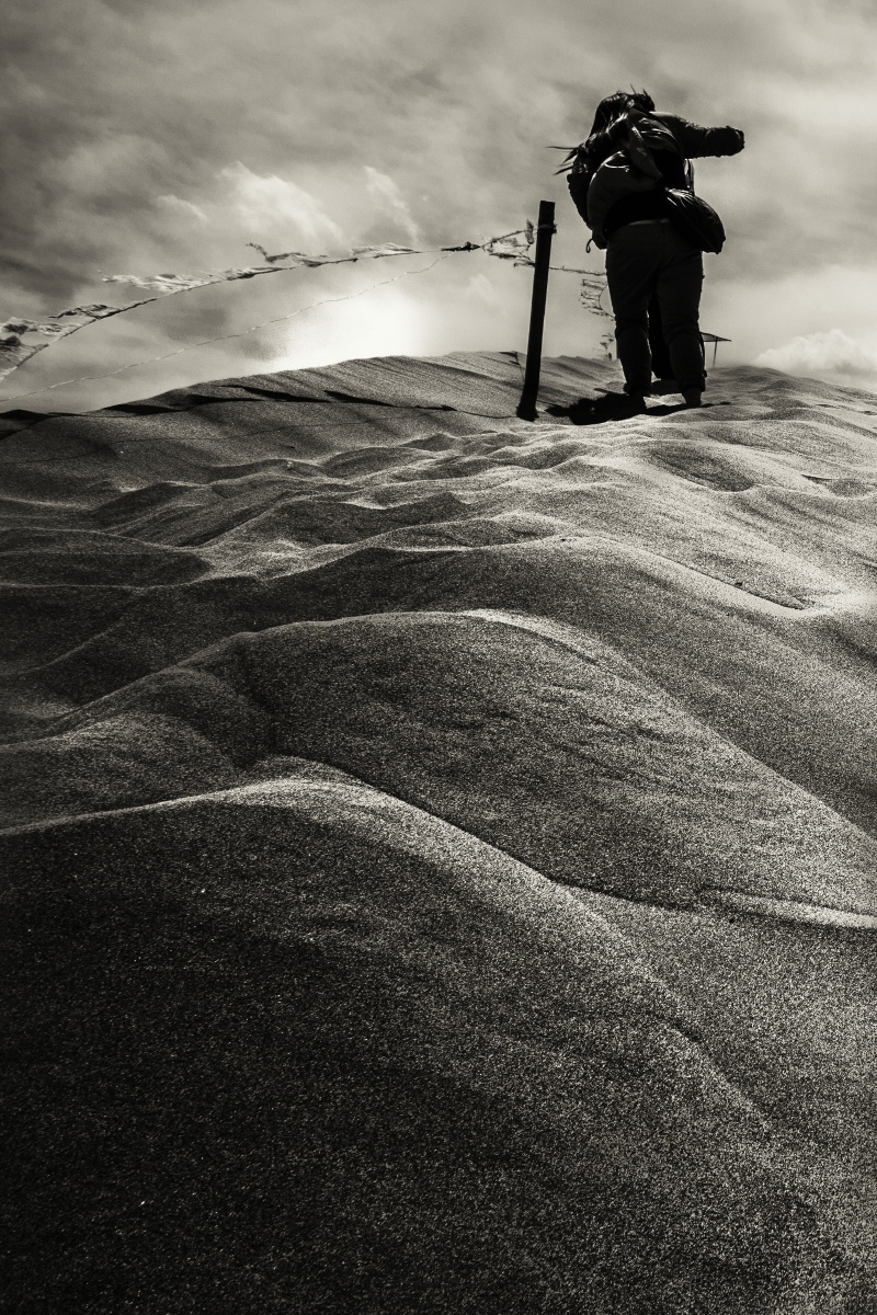 沙漠行者 - 黑白, 人文, 旅行, 新疆, 卡片机, RX1