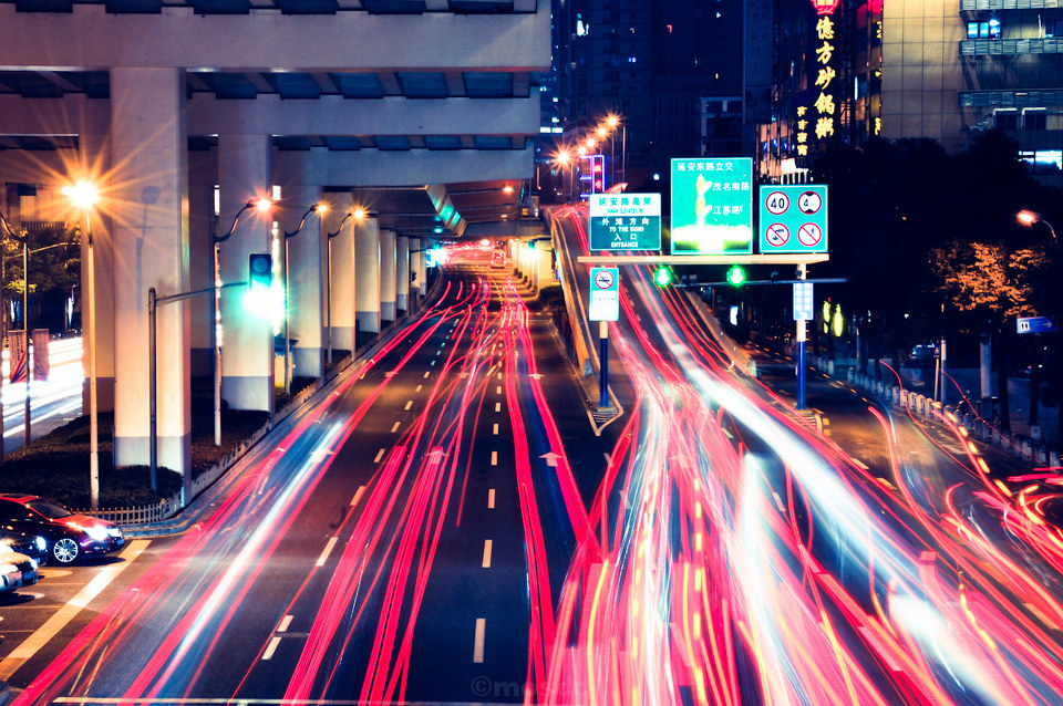 长长的两张+-+上海,+长曝光