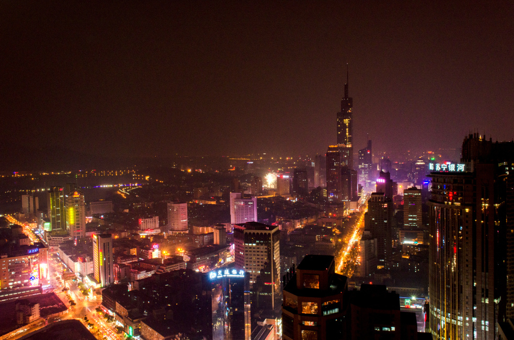 南京夜景 - 尼康, 城市, 南京 - 一茶Ethan