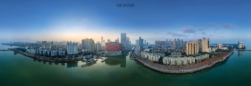 武汉360度全景 汉街--汉秀 - 色彩, 风光, 城市 - mr