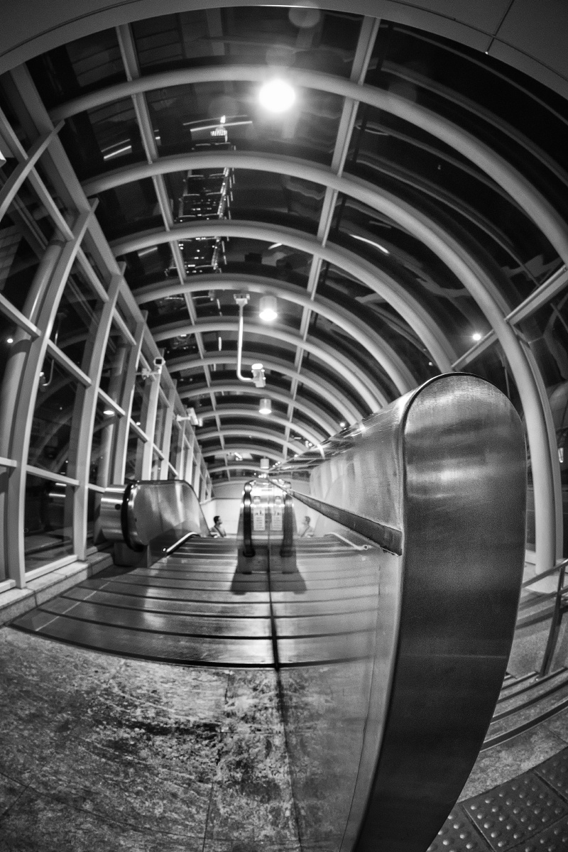 101地铁站. - 黑白, 旅行, 佳能, 广角, 鱼眼, 台北