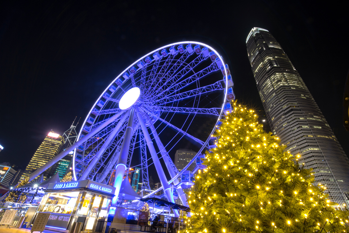 一座城一段故事(摩天轮) - 广角, 夜景, 佳能, 色彩