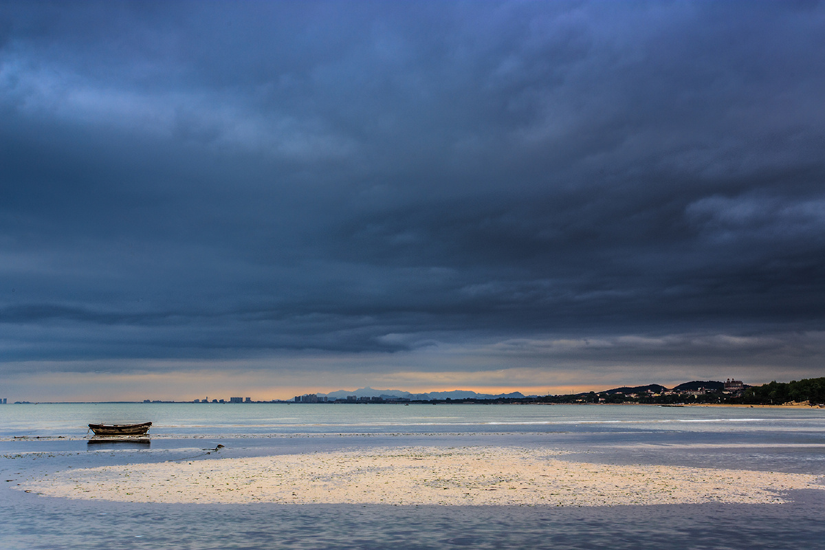 暴风雨来临前的海滩 - 风光, 自然, 色彩, 情绪, 佳能, 广角, 河北, 北戴河 - 大头小狸 - 图虫摄影网