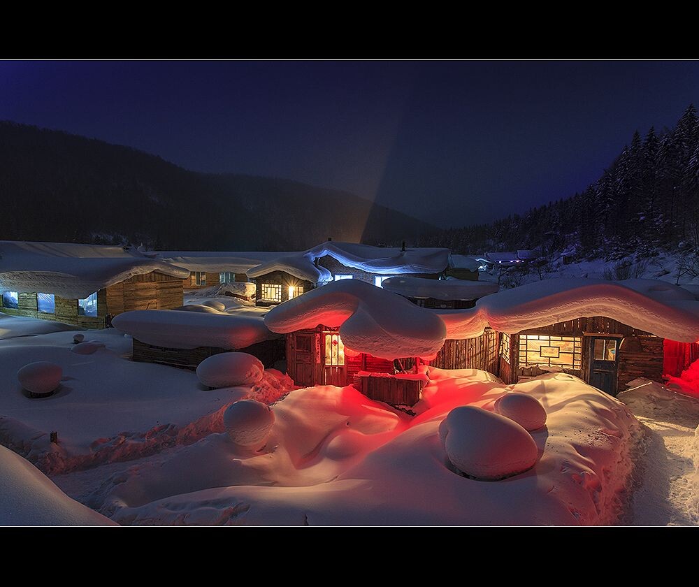 雪乡 夜景