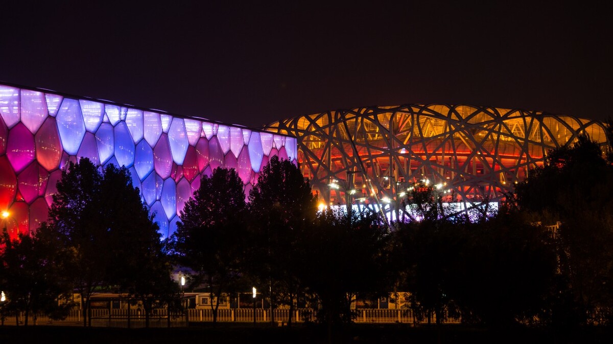 奥林匹克公园夜景 - 北京, 城市, 夜景 - rye_pku - 图虫摄影网