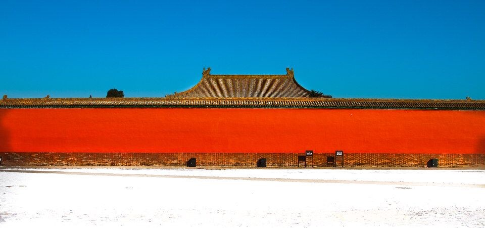 故宫 雪后红墙琉璃瓦