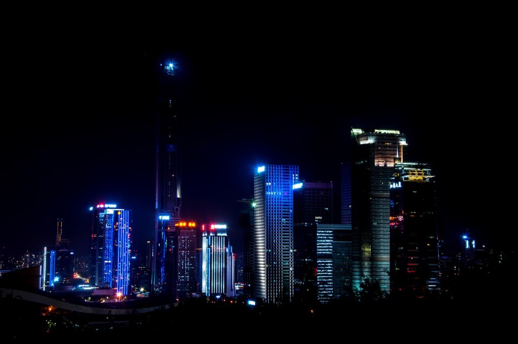 平安国际金融中心 - 夜景, 深圳, D90, 建筑 - 汤拌