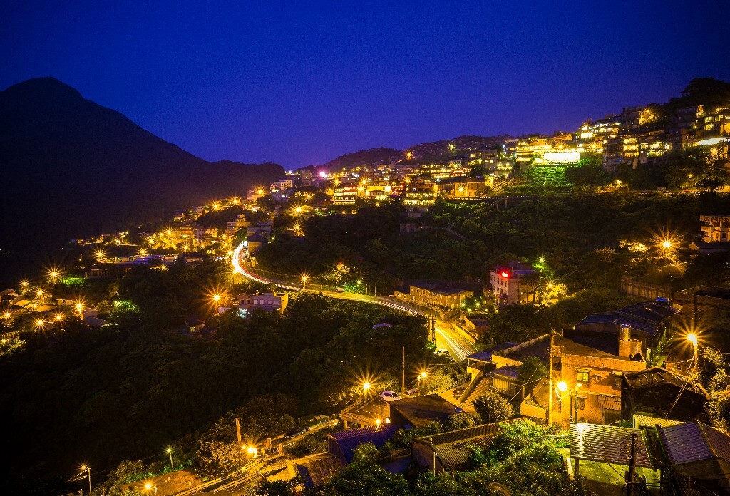 九份老街夜景