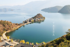 87.下午四点 骑车回到这里 湖水已经变成碧绿色
