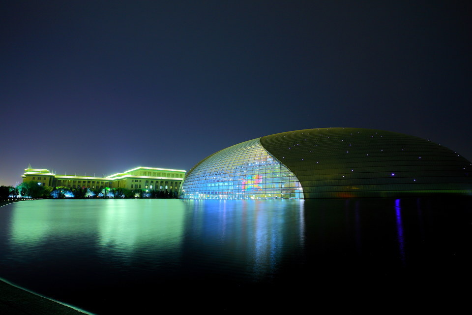 夜色中的<em>国家大剧院</em> - 竹青9号 - 夜景 - 图虫摄影