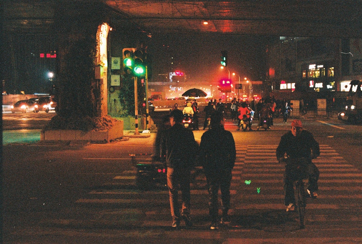 胶片, FE2, 夜景, 福州 - 下雨天不能画画