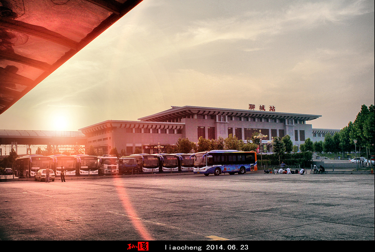 聊城火车站 - 城市, 建筑, 后期, 聊城, 山东 - 孔先