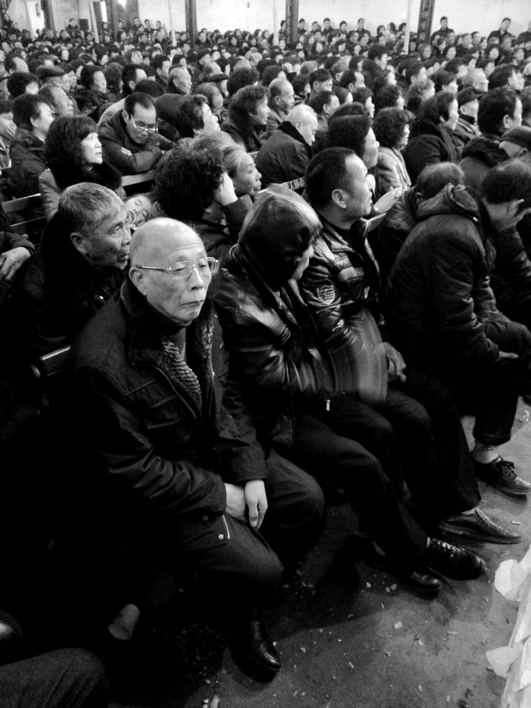 听温州鼓词的老者 - 黑白, 人像 - 飘乎醉乎