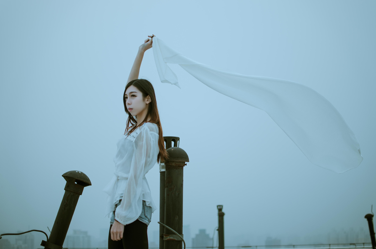 伤心天 - 日系, 雾霾, D7000, 人像, 北京 - 无语天