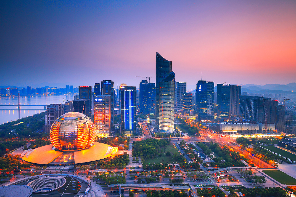 钱江新城CBD - 风光, 建筑, 佳能, 杭州, 移轴, T