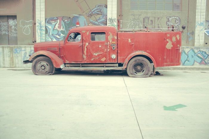 老消防车